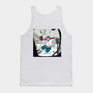 Super star hockey player scoring a goal Tank Top